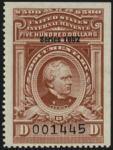 Sale 1110, Lot 1344, Documentary, Cont., Series 1940-Series 1953 (Scott R305A-R653)