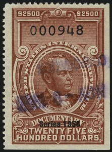 Sale 1110, Lot 1366, Documentary, Cont., Series 1954-Series 1958, & without ovpt. (Scott R654-R729b)