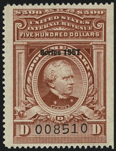 Sale 1110, Lot 1371, Documentary, Cont., Series 1954-Series 1958, & without ovpt. (Scott R654-R729b)