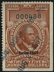 Sale 1110, Lot 1372, Documentary, Cont., Series 1954-Series 1958, & without ovpt. (Scott R654-R729b)