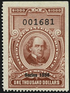 Sale 1110, Lot 1374, Documentary, Cont., Series 1954-Series 1958, & without ovpt. (Scott R654-R729b)