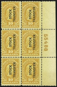 Sale 1110, Lot 1417, Stock Transfer (Scott RD12-RD66)