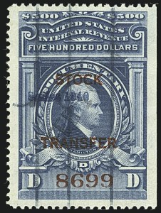 Sale 1110, Lot 1426, Stock Transfer (Scott RD12-RD66)