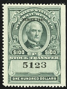 Sale 1110, Lot 1437, Stock Transfer, Cont. (Scott RD67-RD161)