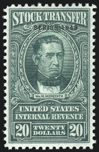 Sale 1110, Lot 1444, Stock Transfer, Cont. (Scott RD67-RD161)