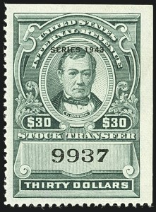 Sale 1110, Lot 1445, Stock Transfer, Cont. (Scott RD67-RD161)