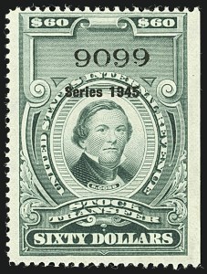 Sale 1110, Lot 1450, Stock Transfer, Cont. (Scott RD183-RD208C)