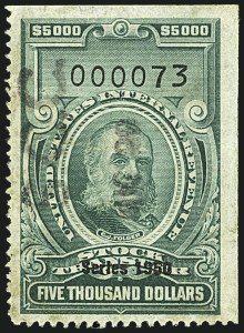 Sale 1110, Lot 1469, Stock Transfer, Cont. (Scott RD227-RD363)