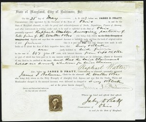 Sale 1110, Lot 1502, U.S. Postage Used as Revenues