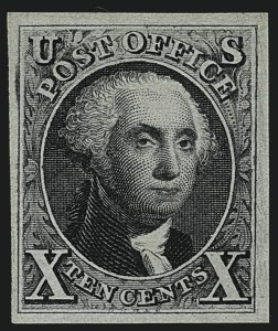 Sale 1111, Lot 11, 1847 Issue and 1875 Reproduction (Scott 1-4)