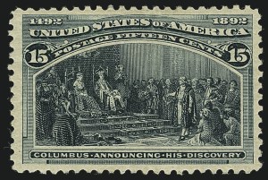 Sale 1111, Lot 136, 1893 Columbian Issue (Scott 230-245)