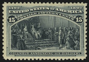 Sale 1111, Lot 137, 1893 Columbian Issue (Scott 230-245)