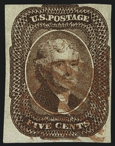 Sale 1111, Lot 23, 1851-56 Issue (Scott 5-17)