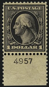 Sale 1111, Lot 285, 1908-10 Washington-Franklin Issues (Scott 331-342)