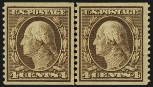 Sale 1111, Lot 307, 1908-10 Washington-Franklin Coils (Scott 348-356)