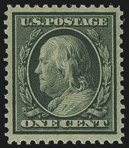 Sale 1111, Lot 312, 1909 Bluish Paper Issue (Scott 357-366)