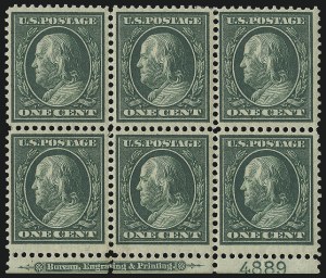 Sale 1111, Lot 313, 1909 Bluish Paper Issue (Scott 357-366)