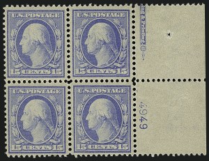 Sale 1111, Lot 332, 1909 Bluish Paper Issue (Scott 357-366)