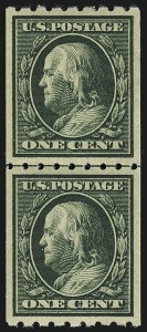 Sale Number 1111, Lot Number 365, 1910-13 Washington-Franklin Coils (Scott 385-396)