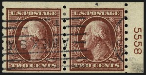Sale 1111, Lot 370, 1910-13 Washington-Franklin Coils (Scott 385-396)