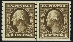 Sale 1111, Lot 372, 1910-13 Washington-Franklin Coils (Scott 385-396)