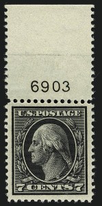 Sale 1111, Lot 402, 1912-14 Washington-Franklin Issue (Scott 405-423)
