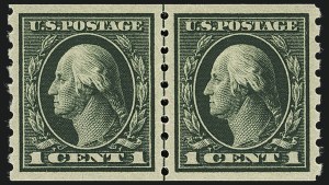 Sale 1111, Lot 406, 1912-14 Washington-Franklin Issue (Scott 405-423)
