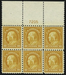 Sale 1111, Lot 444, 1913-15 Washington-Franklin Issues (Scott 424-440)