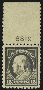 Sale 1111, Lot 448, 1913-15 Washington-Franklin Issues (Scott 424-440)