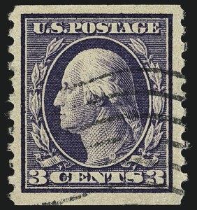 Sale 1111, Lot 467, 1913-15 Washington-Franklin Issues, Cont. (Scott 441-448)