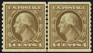 Sale 1111, Lot 489, 1913-15 Washington-Franklin Issues, Cont. (Scott 449-461)