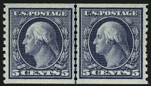 Sale 1111, Lot 491, 1913-15 Washington-Franklin Issues, Cont. (Scott 449-461)