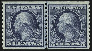 Sale 1111, Lot 493, 1913-15 Washington-Franklin Issues, Cont. (Scott 449-461)