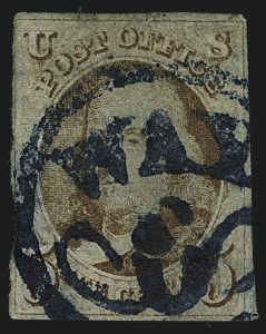 Sale 1111, Lot 5, 1847 Issue and 1875 Reproduction (Scott 1-4)