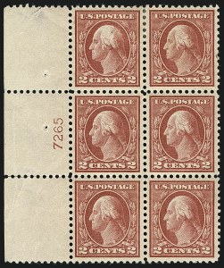Sale 1111, Lot 508, 1913-15 Washington-Franklin Issues, Cont. (Scott 449-461)