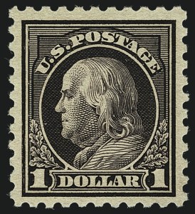 Sale 1111, Lot 535, 1916-17 Issues (Scott 462-480), $1.00 Violet Black (478) Sale 1111, Lot 535, 1916-17 Issues (Scott 462-480)