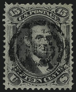 Sale 1111, Lot 56, 1867-68 Grilled Issue and 1875 Re-Issue (Scott 79-111)