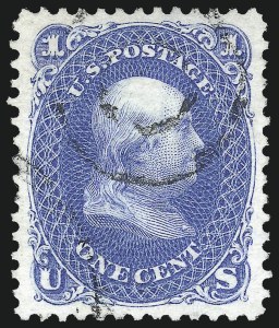 Sale 1111, Lot 58, 1867-68 Grilled Issue and 1875 Re-Issue (Scott 79-111)