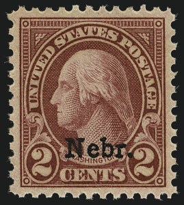Sale 1111, Lot 680, 1929 Kansas-Nebraska Issue (Scott 658-679)