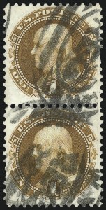 Sale 1111, Lot 71, 1869 Pictorial Issue and 1875 Re-Issue (Scott 112-122)