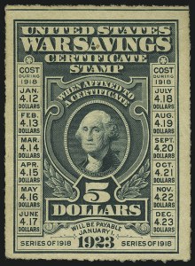 Sale 1111, Lot 855, Savings Stamps