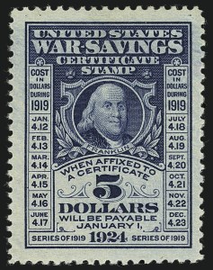 Sale 1111, Lot 856, Savings Stamps