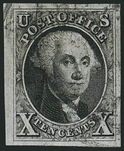 Sale Number 1115, Lot Number 2029, 10c 1847 Issue, Off-Cover (Scott 2)