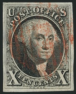 Sale 1115, Lot 2045, 10c 1847 Issue, Off-Cover (Scott 2)
