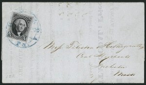Sale 1115, Lot 2049, 10c 1847 Issue, On-Cover (Scott 2)