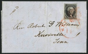 Sale 1115, Lot 2052, 10c 1847 Issue, On-Cover (Scott 2)