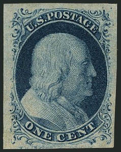 Sale 1115, Lot 2056, 1c 1851-56 Issue (Scott 6-8)