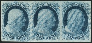 Sale 1115, Lot 2062, 1c 1851-56 Issue (Scott 6-8)