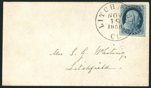 Sale 1115, Lot 2065, 1c 1851-56 Issue (Scott 6-8)