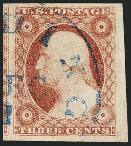 Sale 1115, Lot 2088, 3c 1851-56 Issue (Scott 10-11)